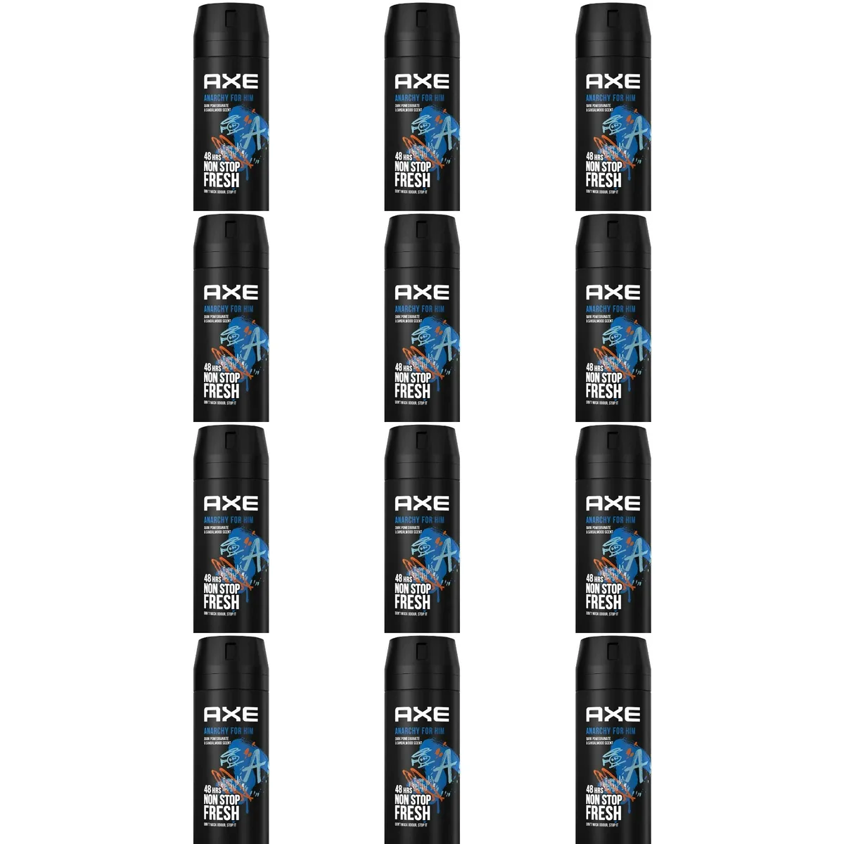 AXE AXE Anarchy Body Spray 5.07 oz 12 Pack skin care — product photo