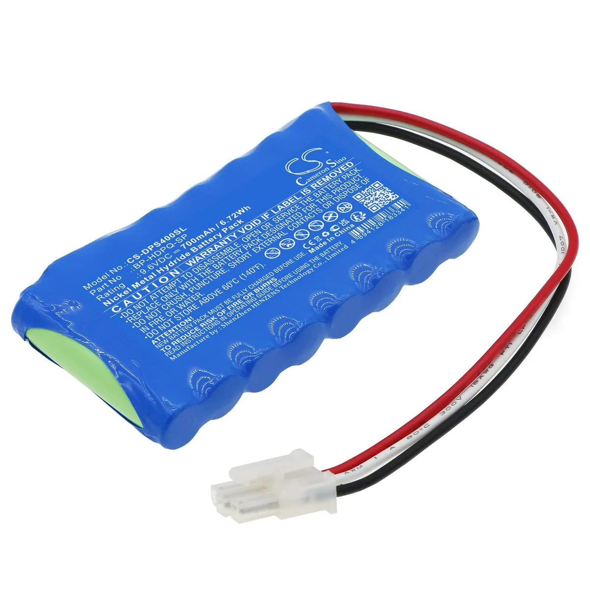  Cameron Sino Battery for Dranetz HDPQ-SP Series 700mAh 9.6V — product photo