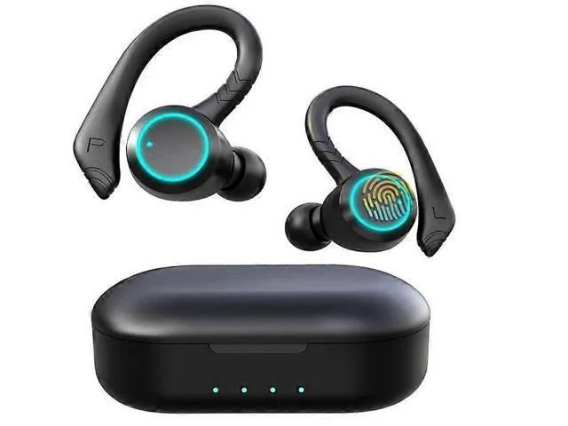 LORDWORLD LORDWORLD Sport Wireless Earbuds Bluetooth 5.1 30H Playtime Black — product photo