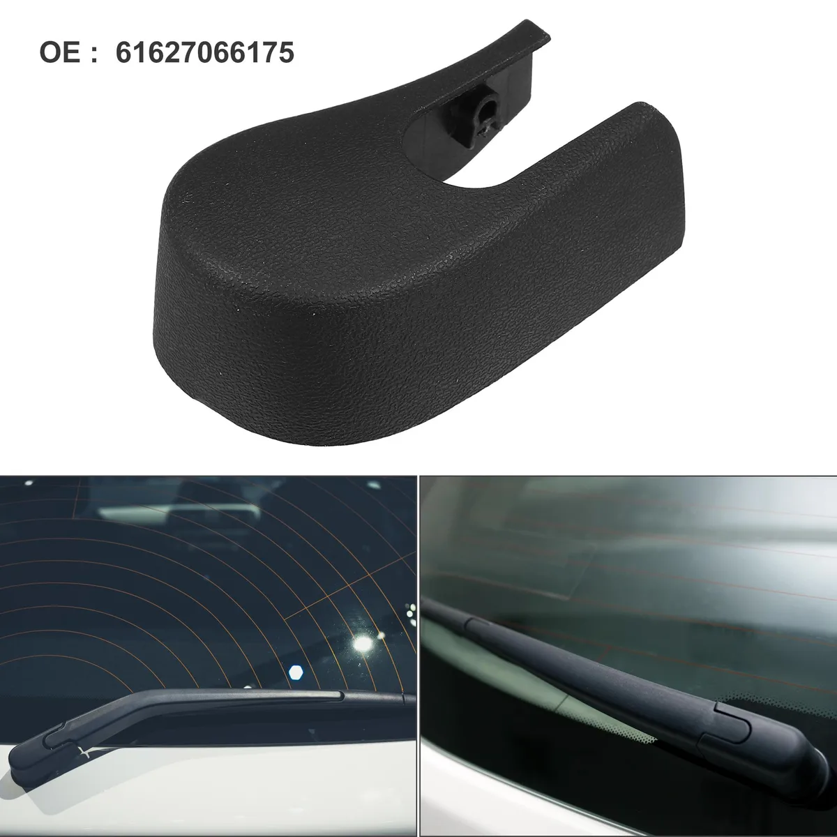 Unique-Bargains Unique-Bargains Rear Wiper Arm Nut Cover Cap Black 61627066175 — product photo