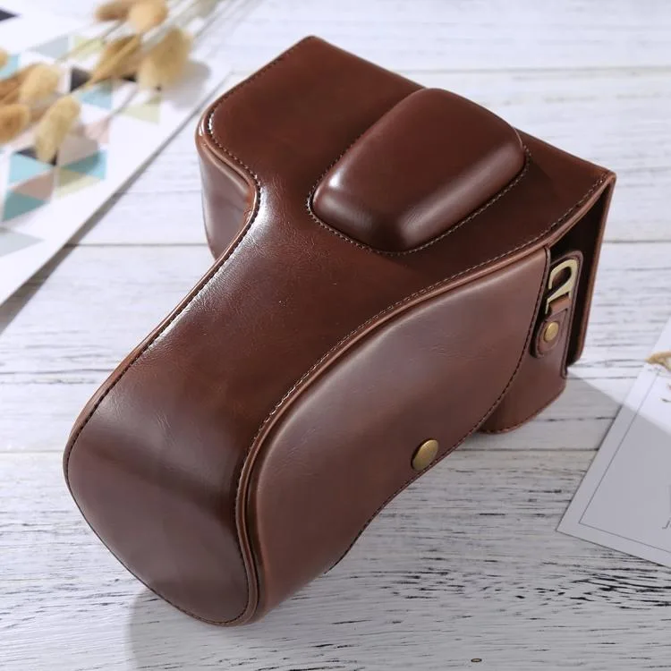 eForChina eForChina Camera Case Coffee for Nikon D5100 D5200 D5300 18-55 18-105 18-140mm Lens — product photo