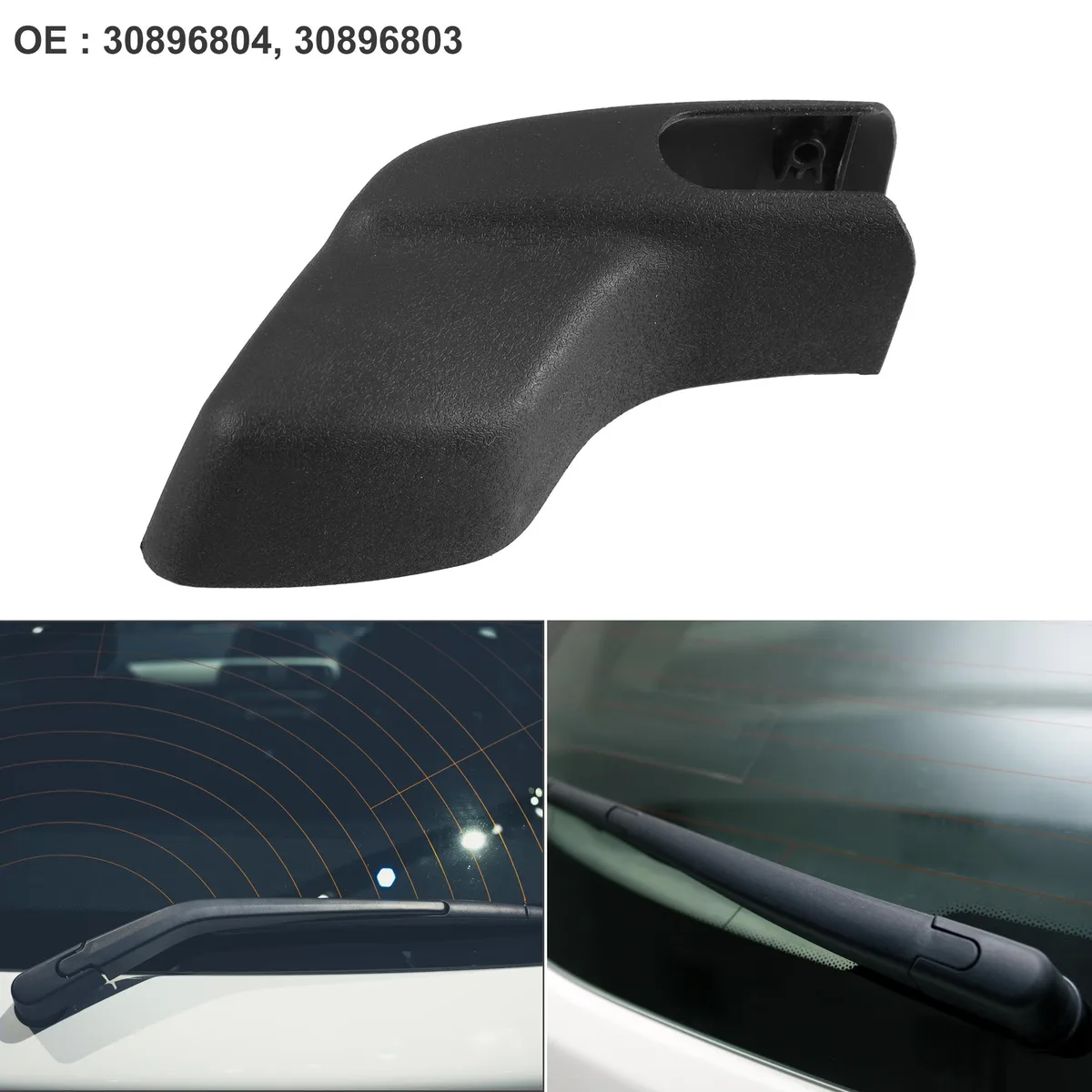 Unique-Bargains Unique-Bargains Rear Wiper Arm Cover Cap for Volvo V40 XC70 Black — product photo