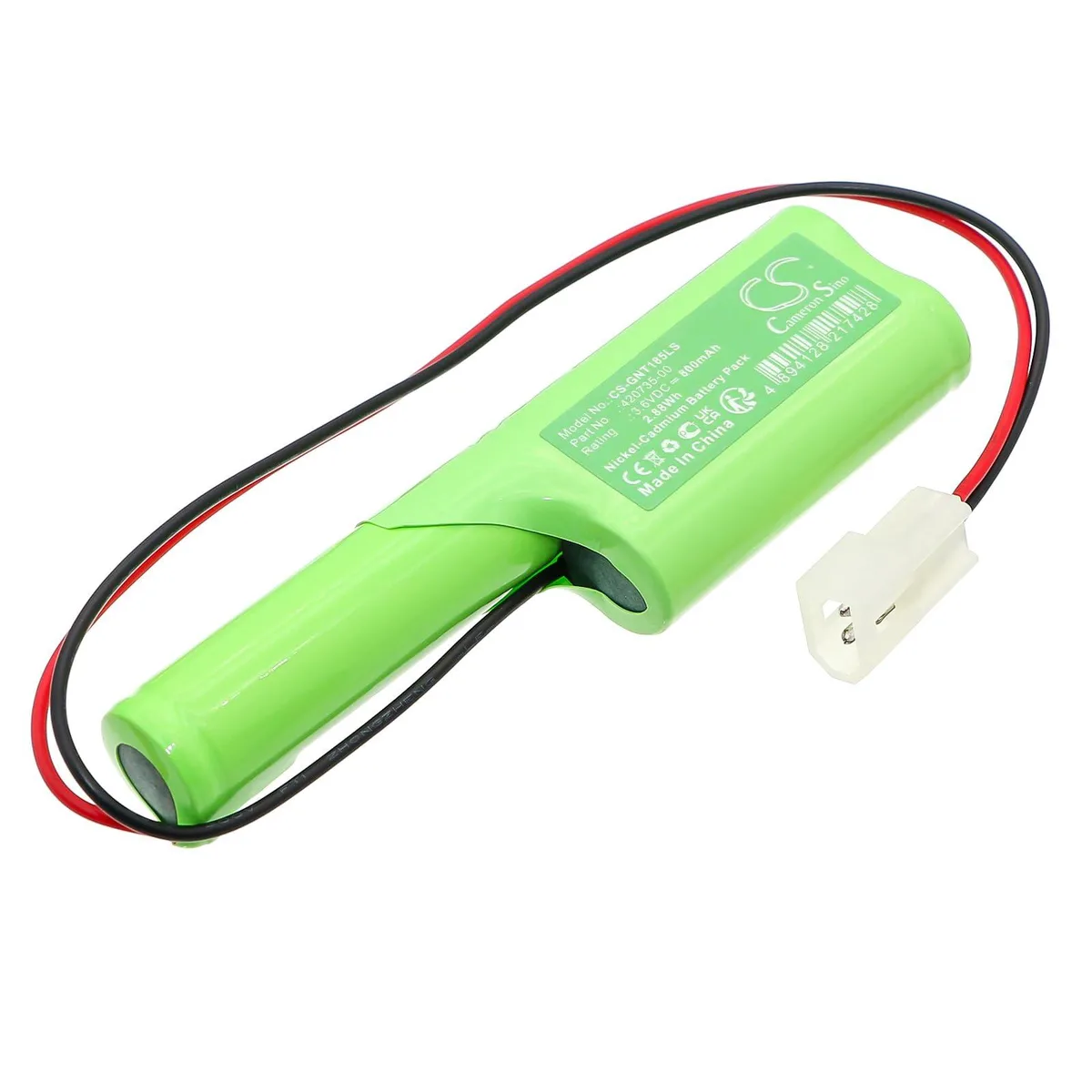 Cameron Sino 52-0185 62-0185 OSA060AA 800mAh 3.6V standard battery — product photo