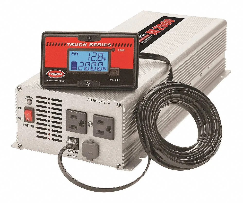Tundra Tundra M2000 Inverter 2000W 12V 120VAC 2 Outlets Aluminum — product photo