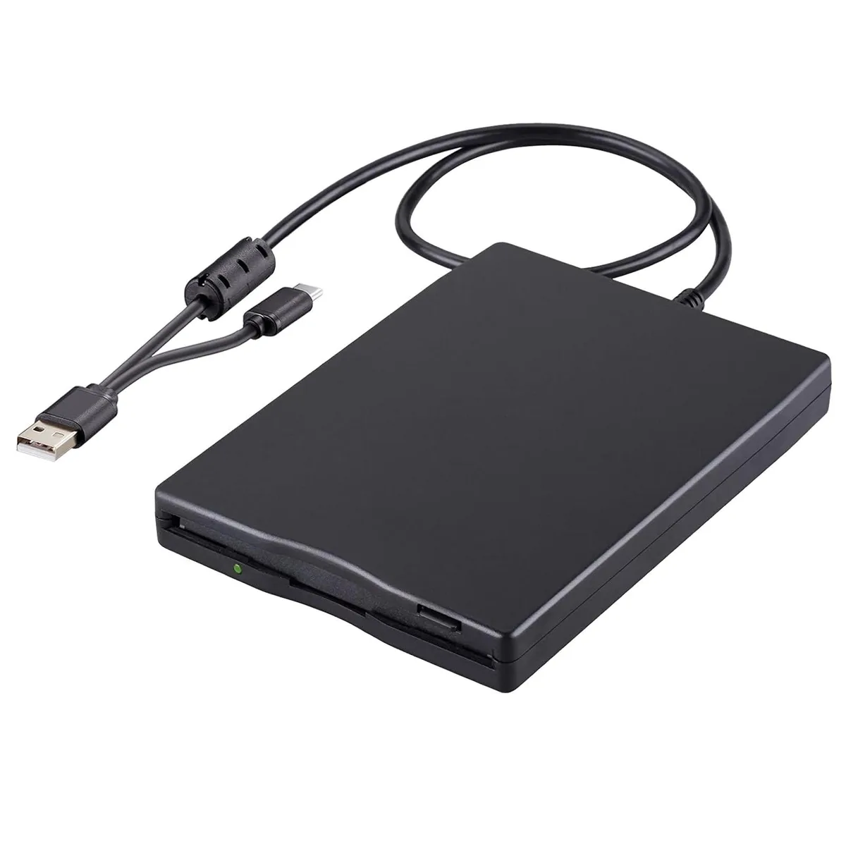 Tendak USB & Type-C Floppy Drive Diskette 3.5" 1.44MB Black — product photo