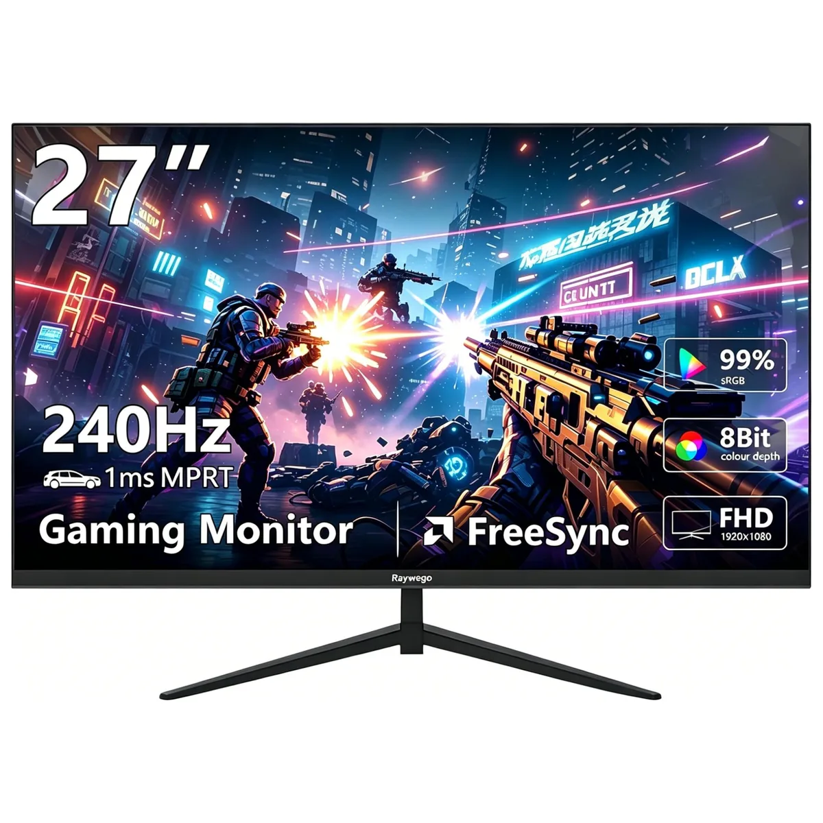 Raywego Raywego 27" 240Hz FHD Gaming Monitor — product photo