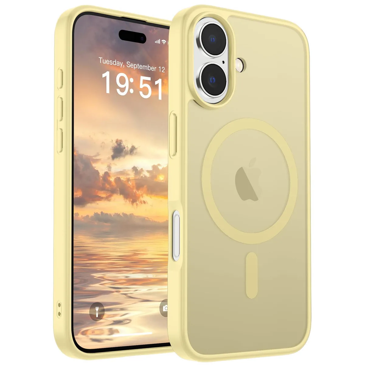 KEHIPI KEHIPI Magnetic iPhone 17 Case MagSafe 10 ft Drop Buttercream Yellow 2025 — product photo