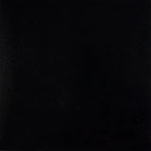 Box of black 12-inch square vinyl tiles with embossed semi-gloss finish