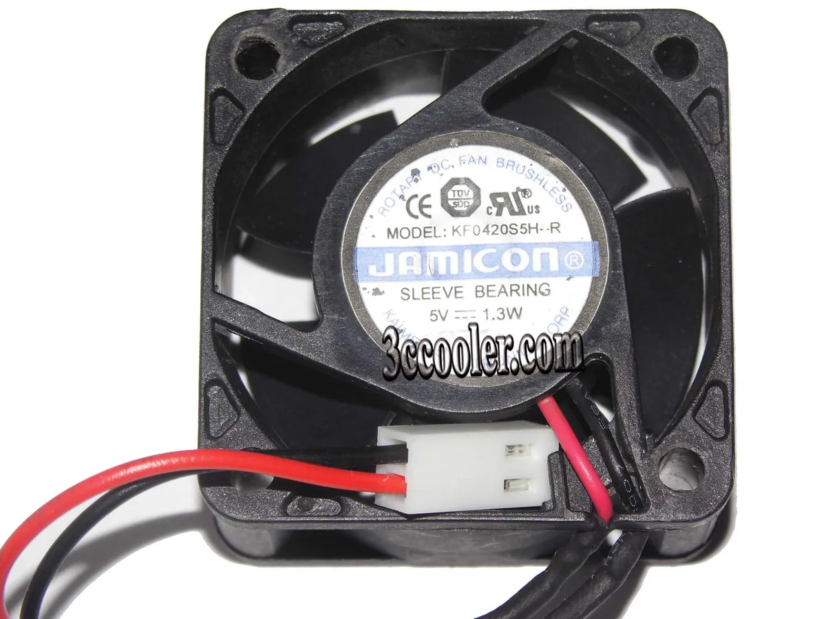 OEM Industries OEM Industries KF0420S5H-R 40mm 20mm 5V 1.3W 2 Pin Sleeve Fan — product photo