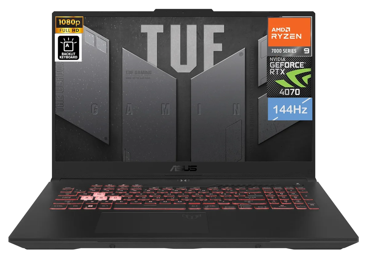ASUS ASUS TUF Gaming A15 15.6" 144Hz gaming laptop Ryzen 9 7940HS RTX 4070 16GB 1TB — product photo