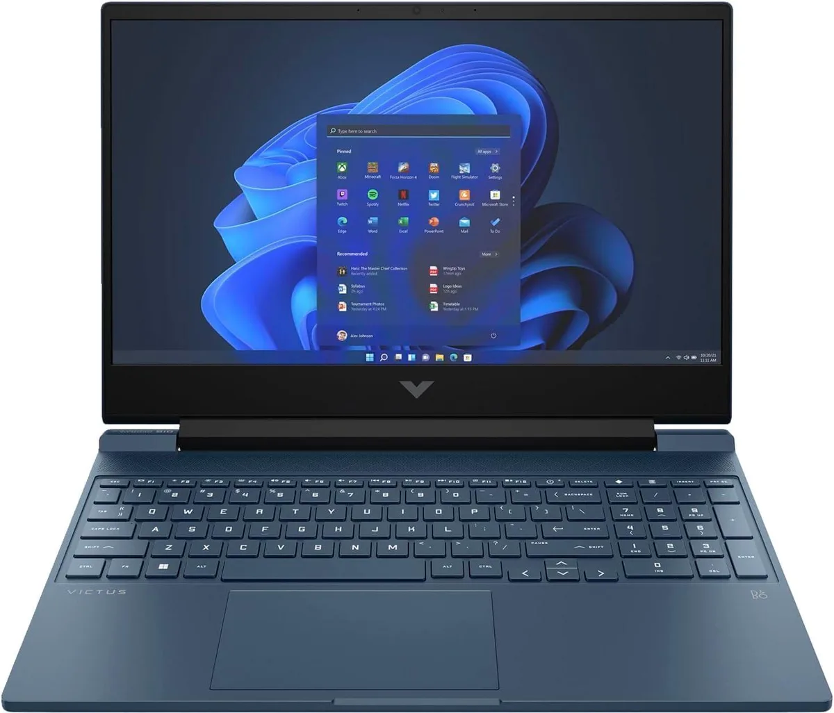 HP HP Victus 15 gaming laptop Blue i5-12450H RTX 3050 64GB 1TB 15.6 144Hz — product photo