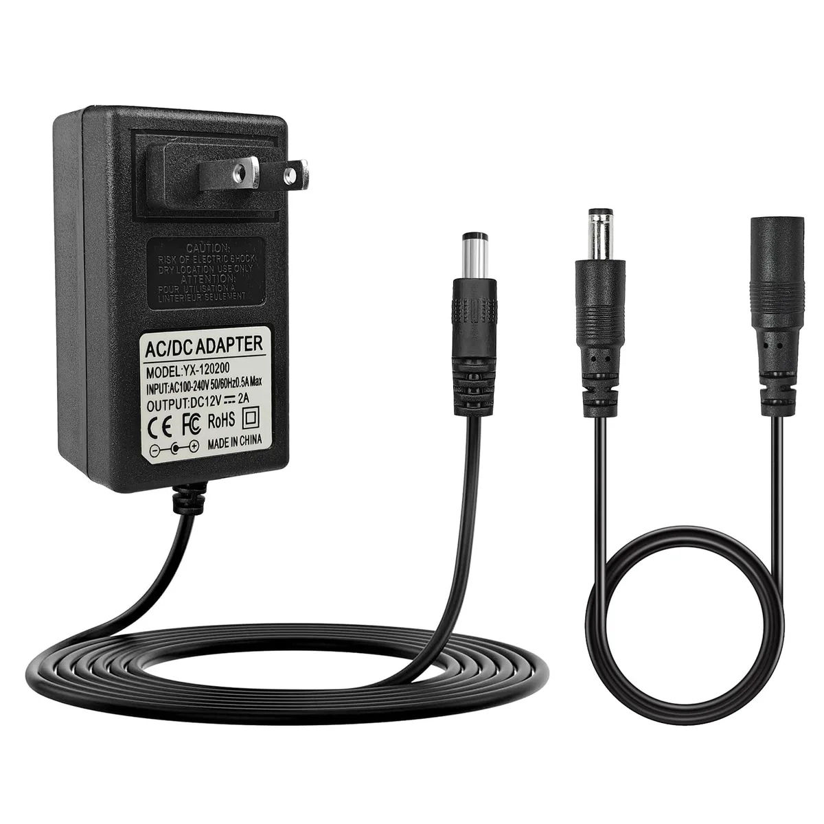  GN 12V 2A Power Adapter 9.5ft Barrel Connector for Nekteck LMS-801 — product photo