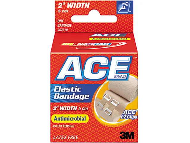 ace ace 207310 elastic bandage with E-Z clips 2" cleaning — product photo