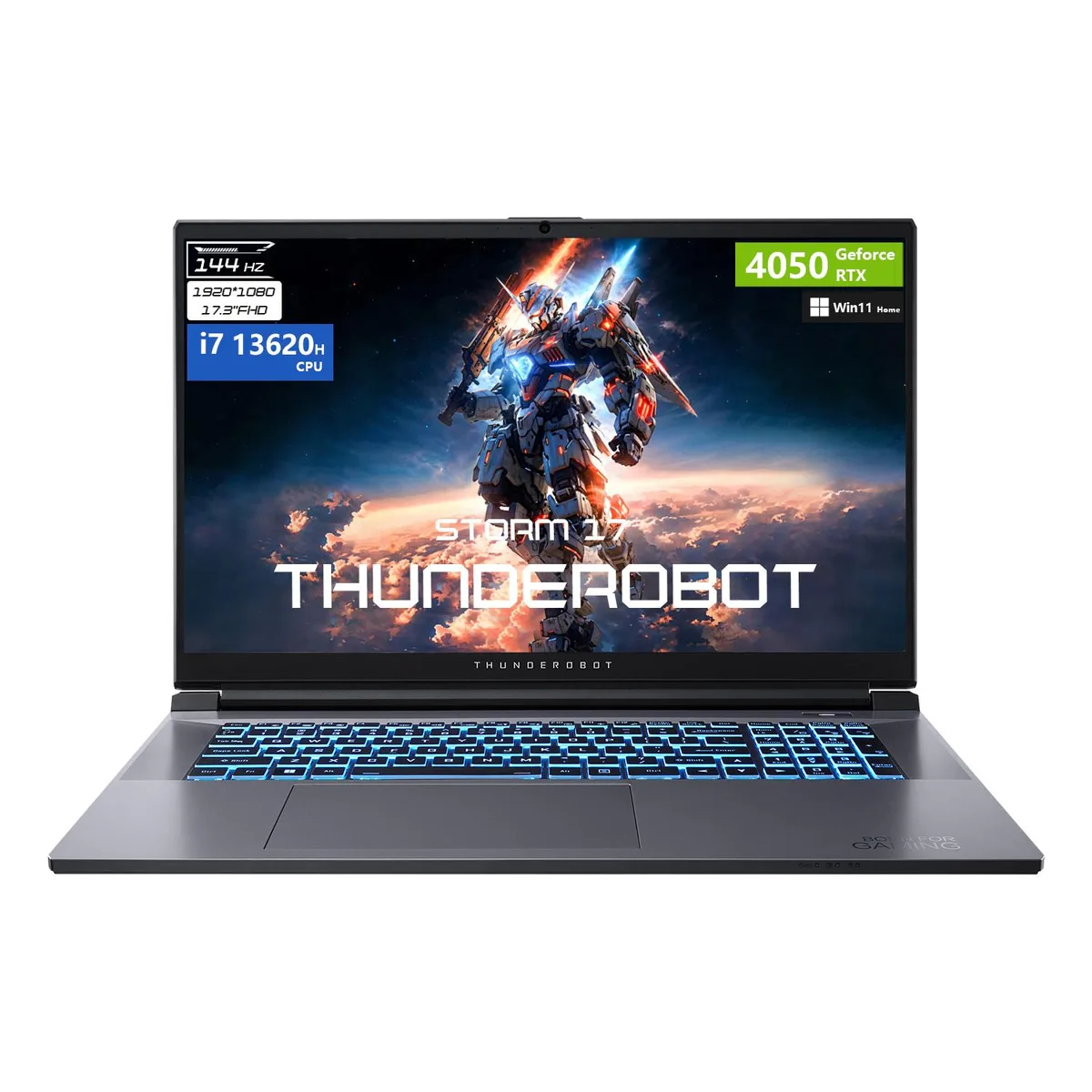 Thunderobot Thunderobot Storm 17 gaming laptop Gray i7-13620H RTX 4050 64GB 2TB — product photo