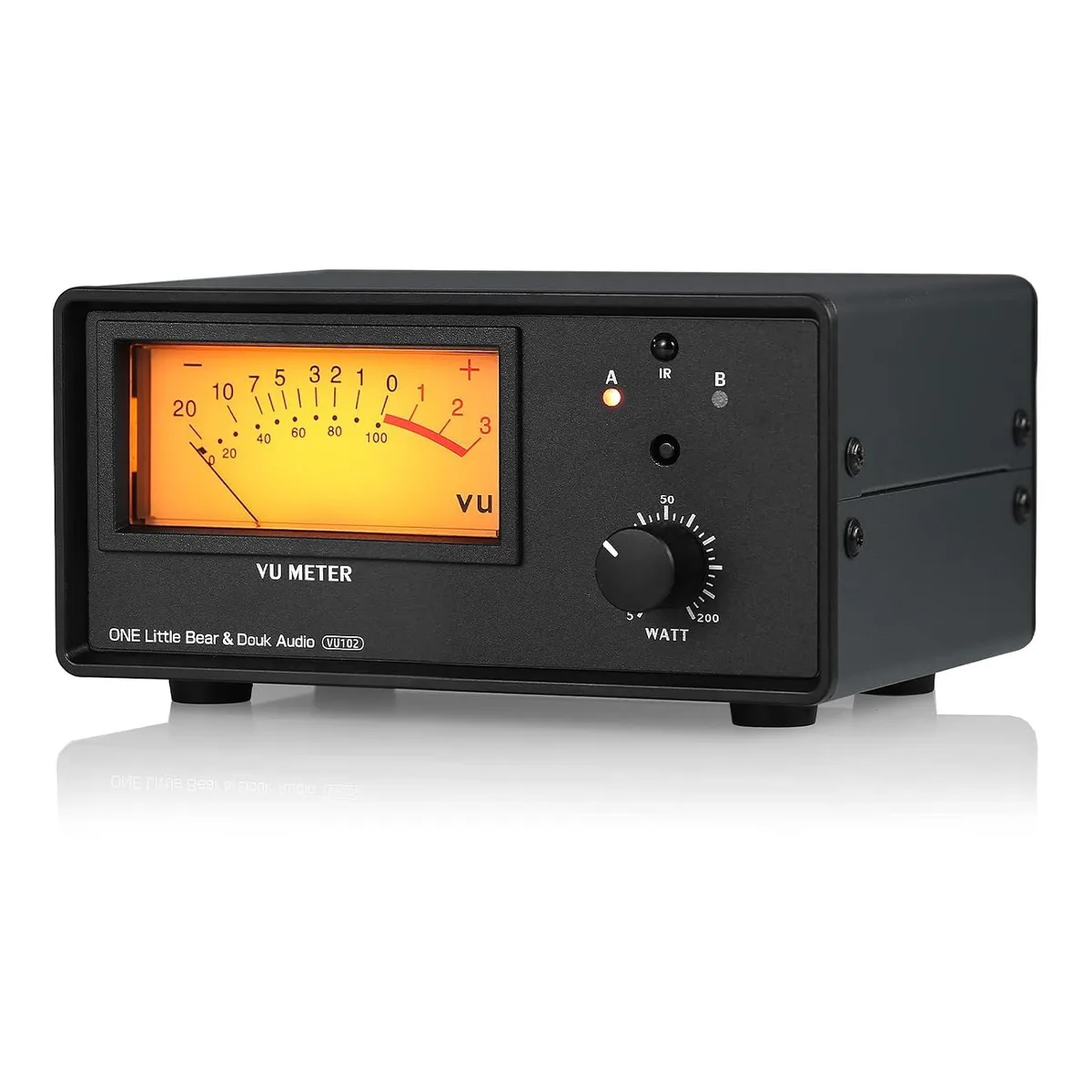 LORDWORLD LORDWORLD VU102 2-Zone Speaker Selector with VU Meter &amp; Remote — product photo