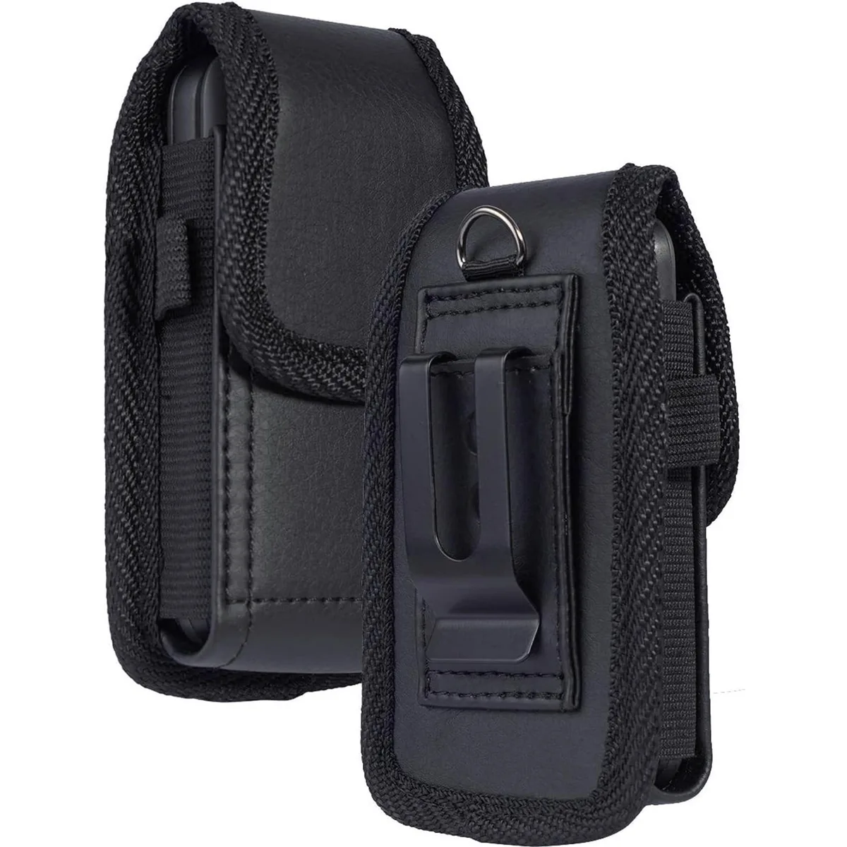 Mocotto MT-IRIS-PT Leather Magnetic Flip Phone Case 4.5 x 2.4 x 1.1 inches Black — product photo