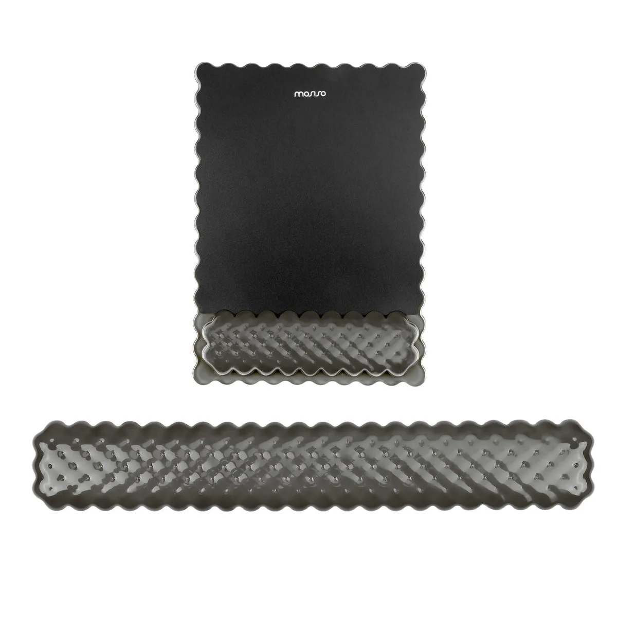  Keychron MO-MSKB-REGLR-COGL-WRST-WVRHBS-BK Gel Wrist Rest Set Black 15.75 x 2.56 in 9.84 x 7.09 in .81 kg — product photo