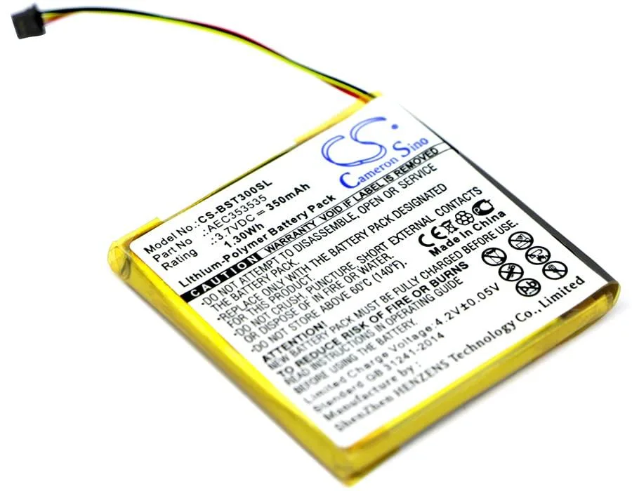  Cameron Sino 350mAh 1.30Wh Replacement Battery Beats Solo 2.0 3.0 AEC353535 — product photo
