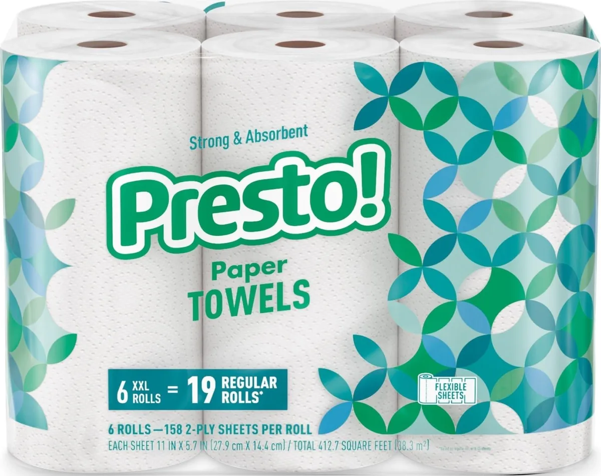  Presto! 1131 Paper 6 Rolls 158 Sheets 2-Ply 948 Total — product photo