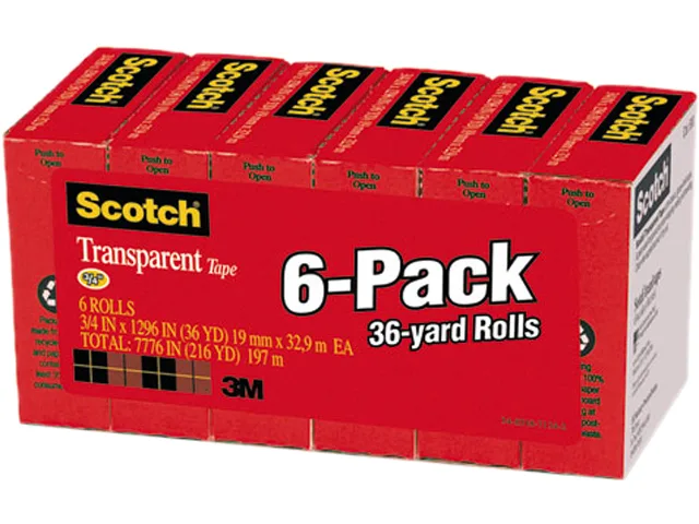 3M 3M 600-6PK Tape 1296" 6/Box — toote foto