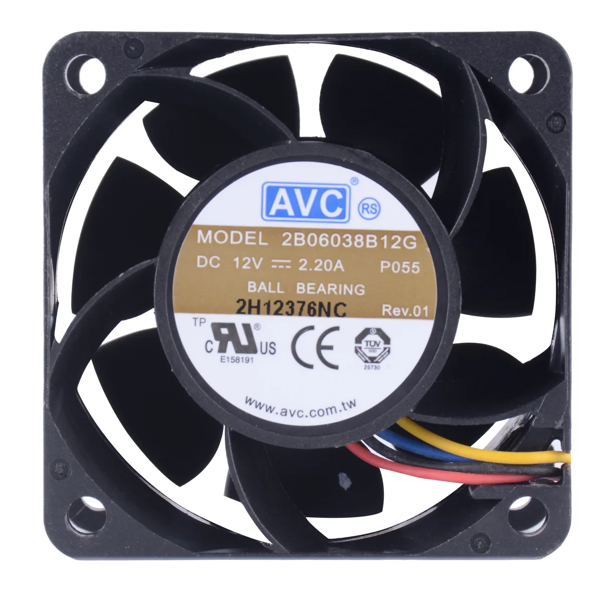 Fans Fans 2B6038B12GSize 60x60x38mm 12V 2.2A 13221rpm case fan — product photo