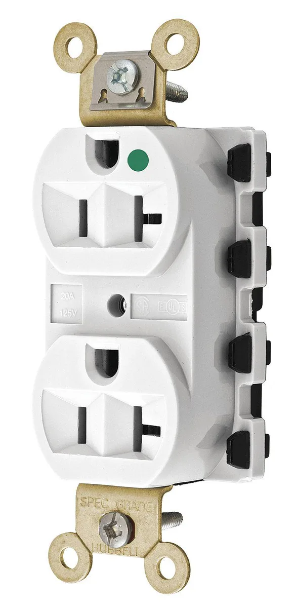 Snapconnect Snapconnect SNAP8300WA Straight Blade Receptacle 5-20R 20 A White — product photo