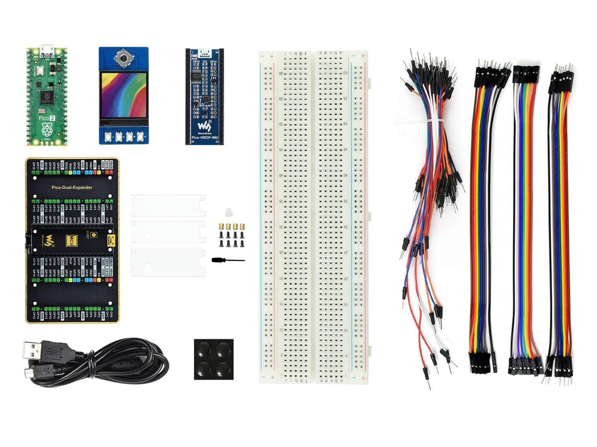 WaveShare WaveShare Evaluation Kit for Raspberry Pi Pico 2 RP2350 11 Items — product photo