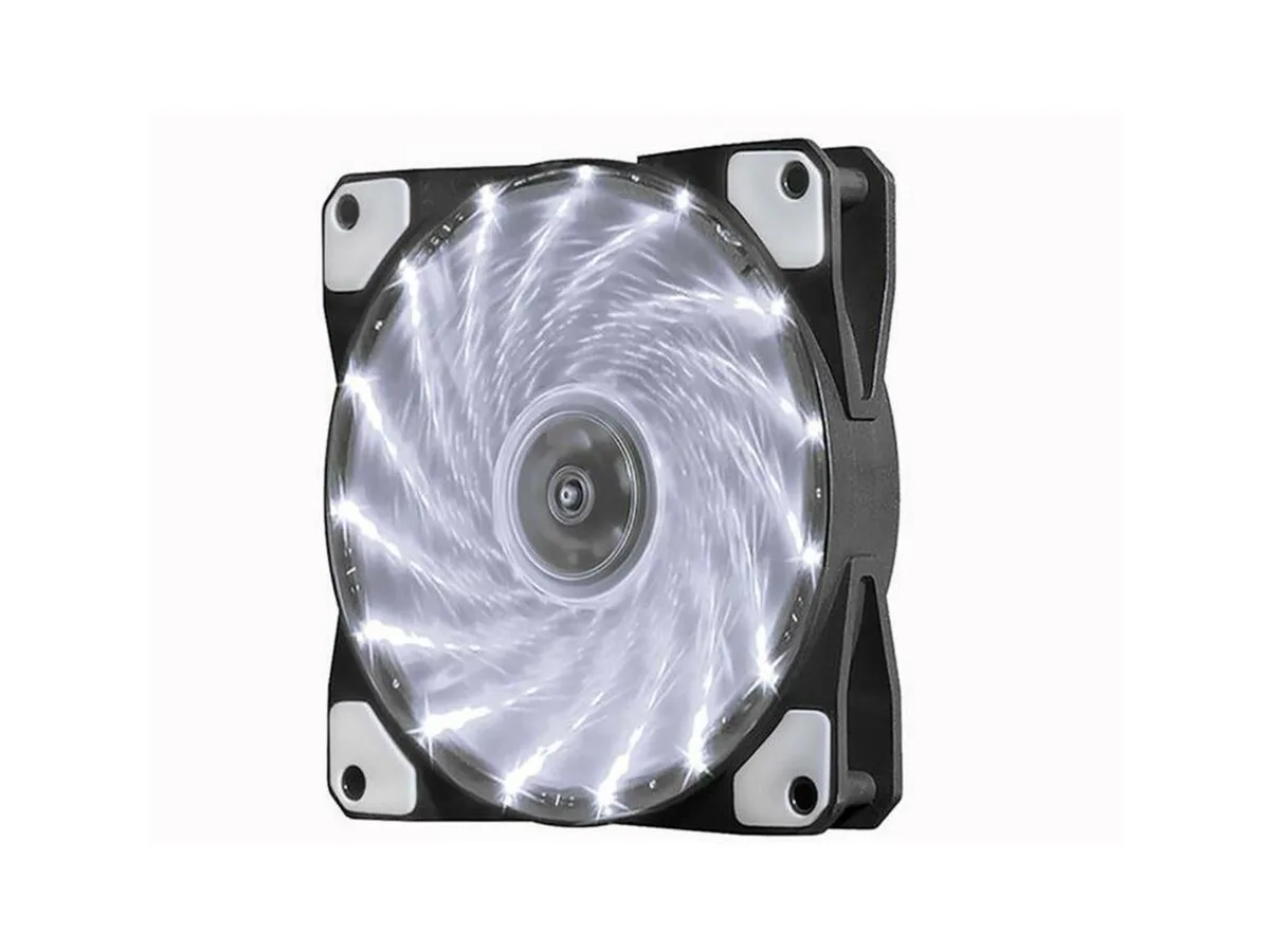sakose sakose 12025-LED 120mm case fan 15 white LEDs 1100 RPM 16 dBA — product photo