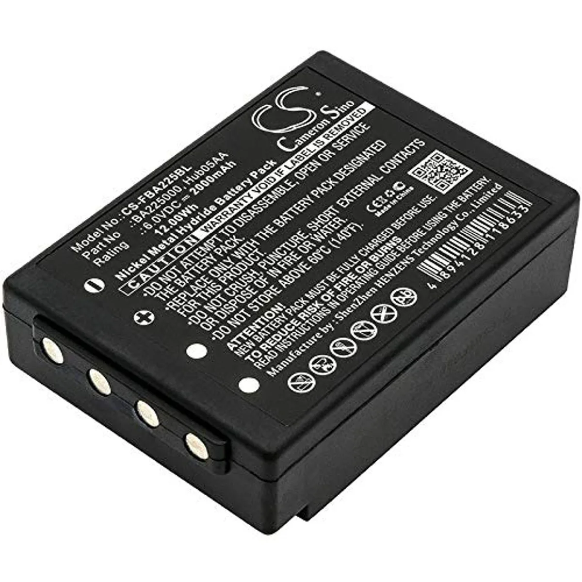  Cameron Sino FBFUB09N 6 V 2000 mAh nickel-zinc battery — product photo