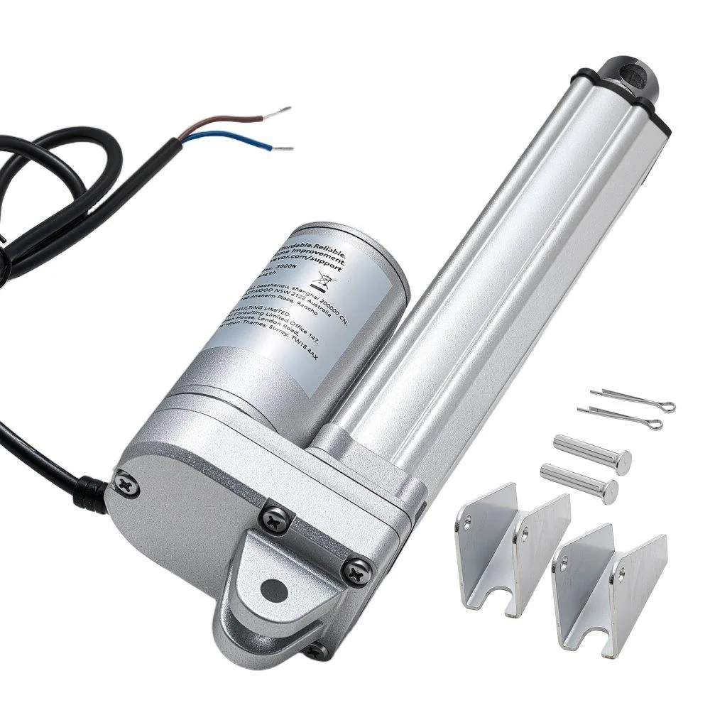 VEVOR VEVOR 12V 6" IP65 Linear Actuator 675lbs 0.2"/s with Brackets — product photo