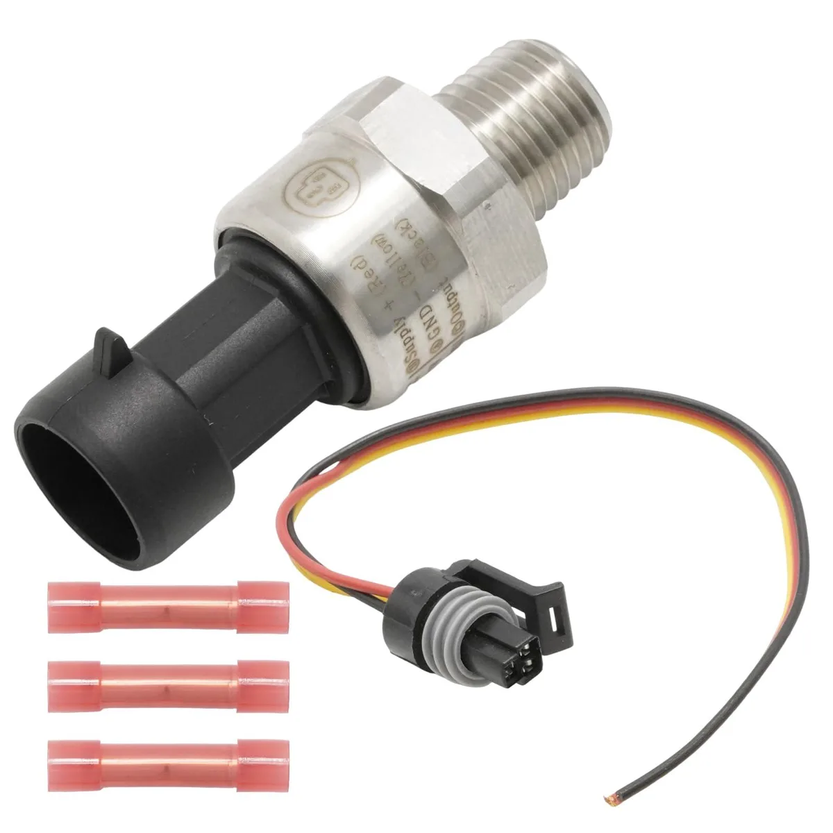  Meterk 150 PSI Oil Fuel Pressure Sensor Transducer 1/4 NPT Stainless Steel — product photo