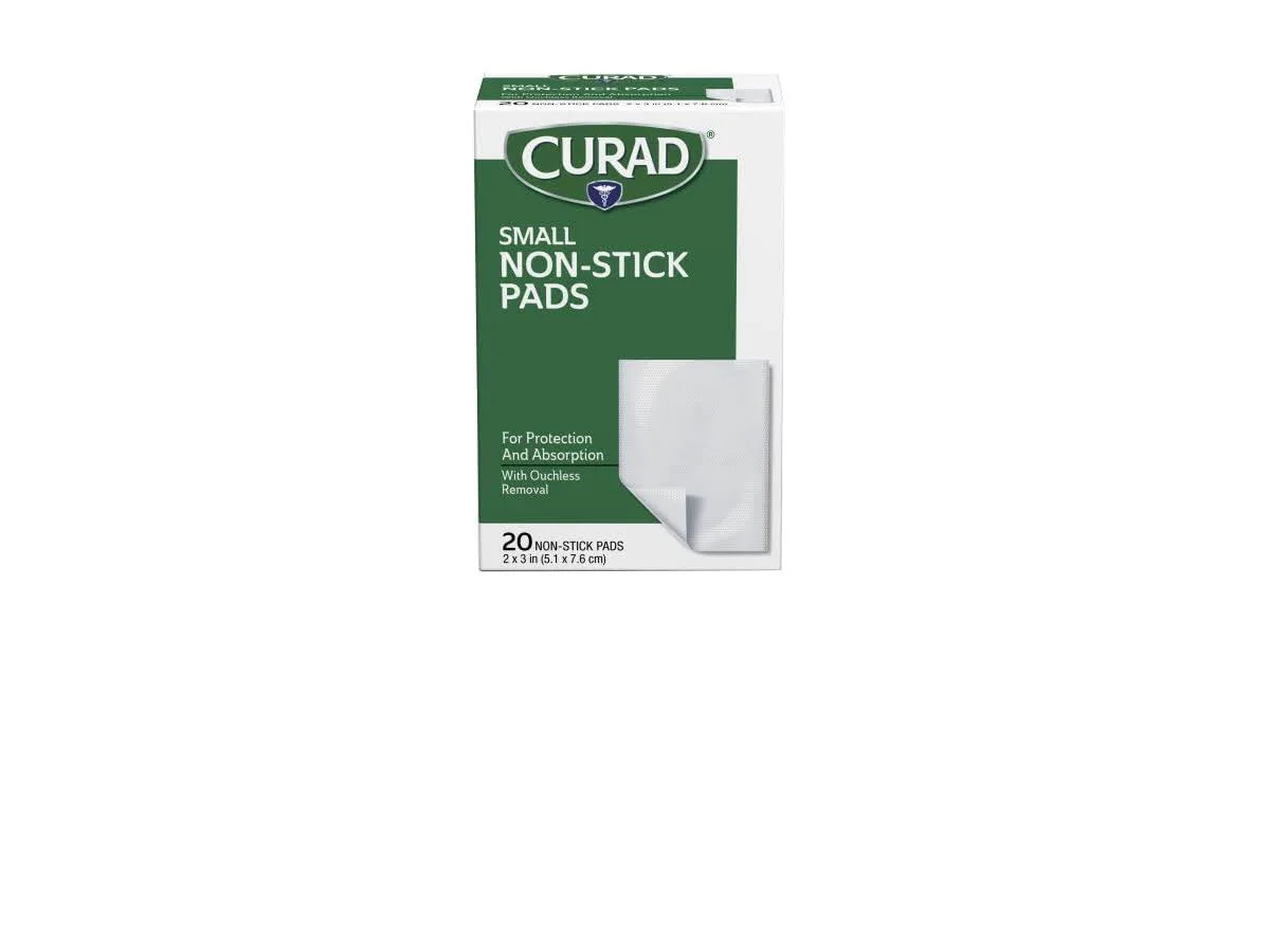 Curad CUR47396RB Non-Stick Pads 2 x 3 Inch 20 Count — product photo