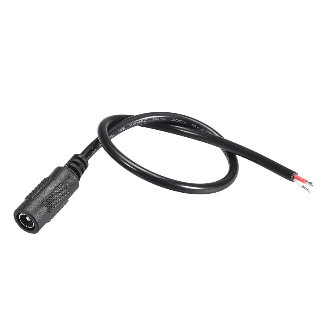 Unique-Bargains Unique-Bargains DC Power Extension Cord 5.5mm x 2.5mm 4A 18AWG 30cm 2pcs — product photo