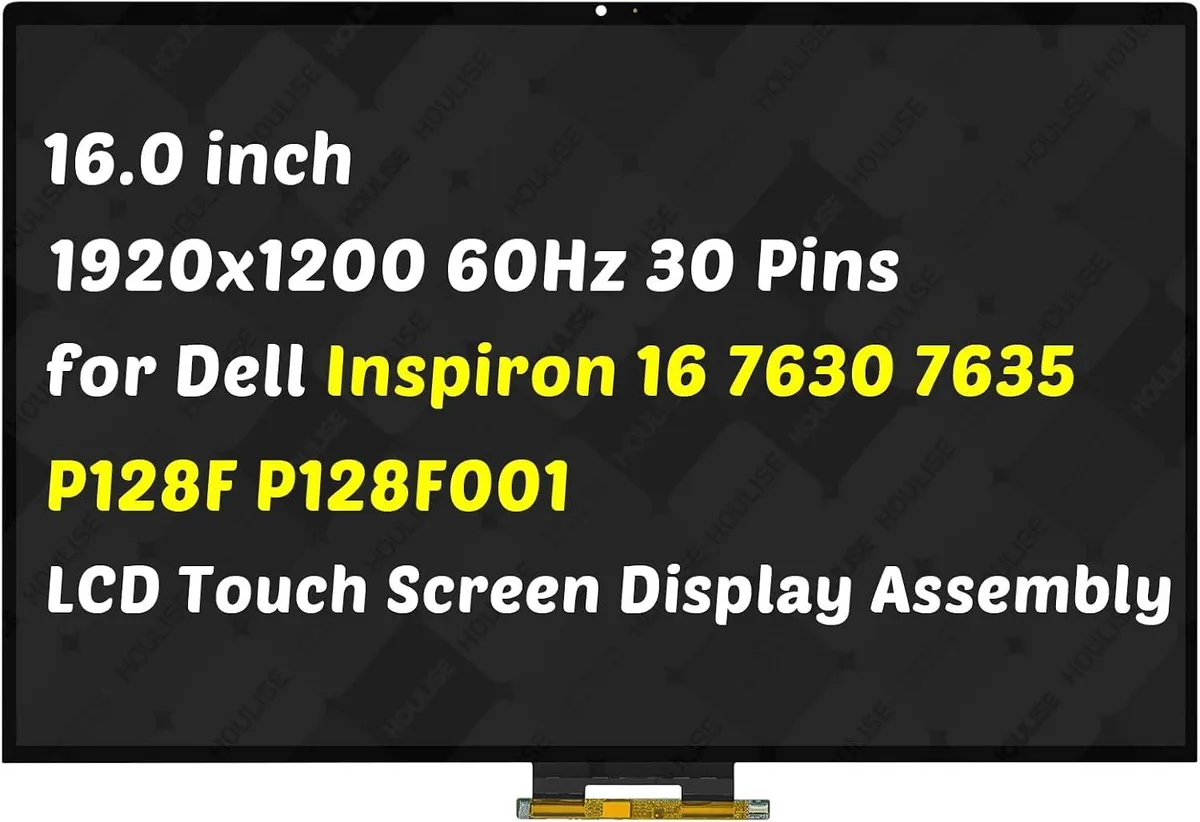 NUOLAISUN NUOLAISUN 16.0 inch 30 Pins LCD Touch Screen for Dell Inspiron 16 7630 7635 (1920x1200) — product photo