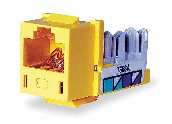 Hubbell Incorporated Hubbell Incorporated HXJ6Y Modular Jack Yellow — product photo