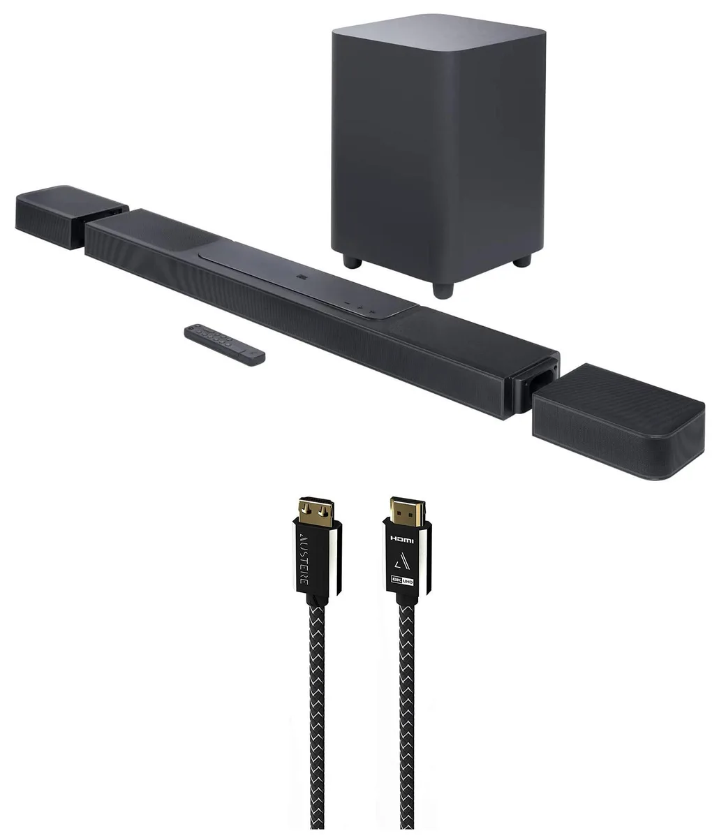 JBL JBL BAR1300X 11.1.4ch Sound Bar with Detachable Surround Speakers and Austere 8K HDMI Cable — product photo