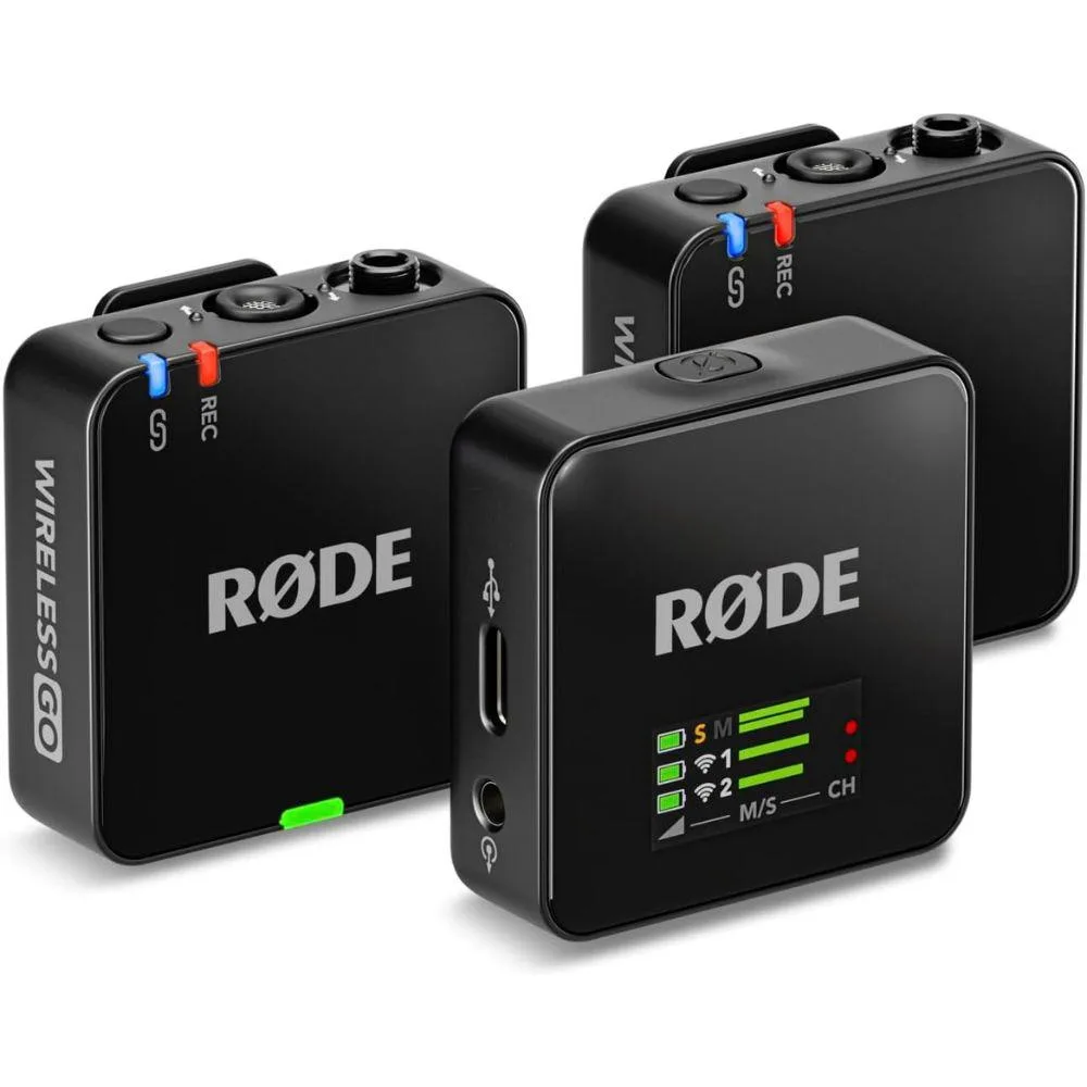 RODE Microphone RODE Microphone Wireless GO Gen 3 2-Person Wireless Microphone System Black — product photo