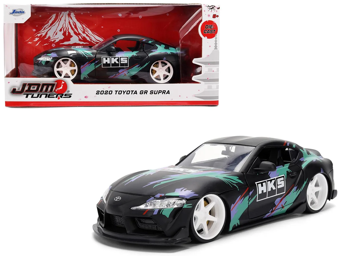 Jada Jada 2020 Toyota GR Supra HKS Matt Black JDM Tuners 1/24 Diecast Car — product photo