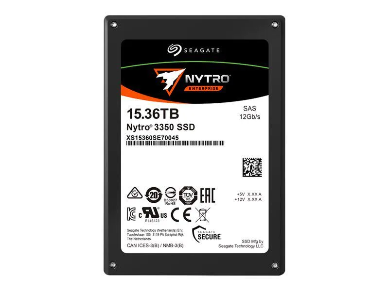 Seagate Seagate Nytro 3350 Scaled Endurance 15.36 TB internal SSD 2.5" SAS 12Gb/s — product photo