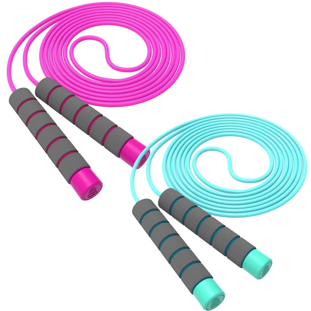  Adjustable Soft Skipping Rope Toddler Jump Rope Skin-Friendly Foam Handles — product photo