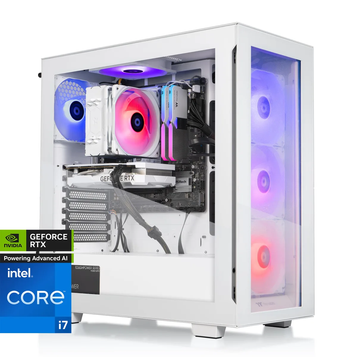 Thermaltake Thermaltake V35S-B76S-56T-LCS gaming PC i7-14700F 32GB DDR5 RTX 5060 Ti 1TB — product photo