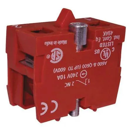 Dayton Dayton 35V483 Contact Block 1NC 22 mm Red — product photo