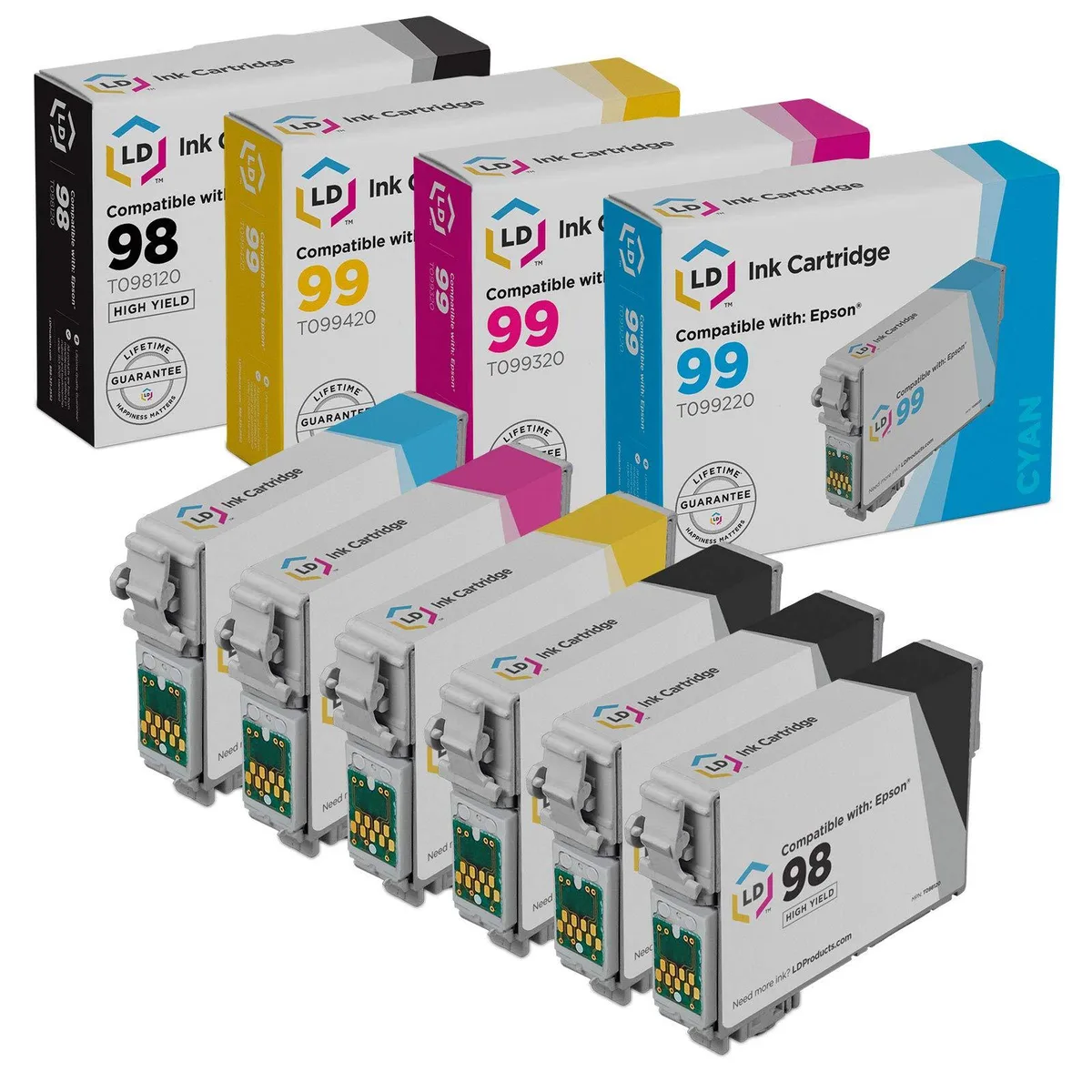 LD Products LD Products Epson 98/99 High Yield 6-Set Ink Cartridge — product photo