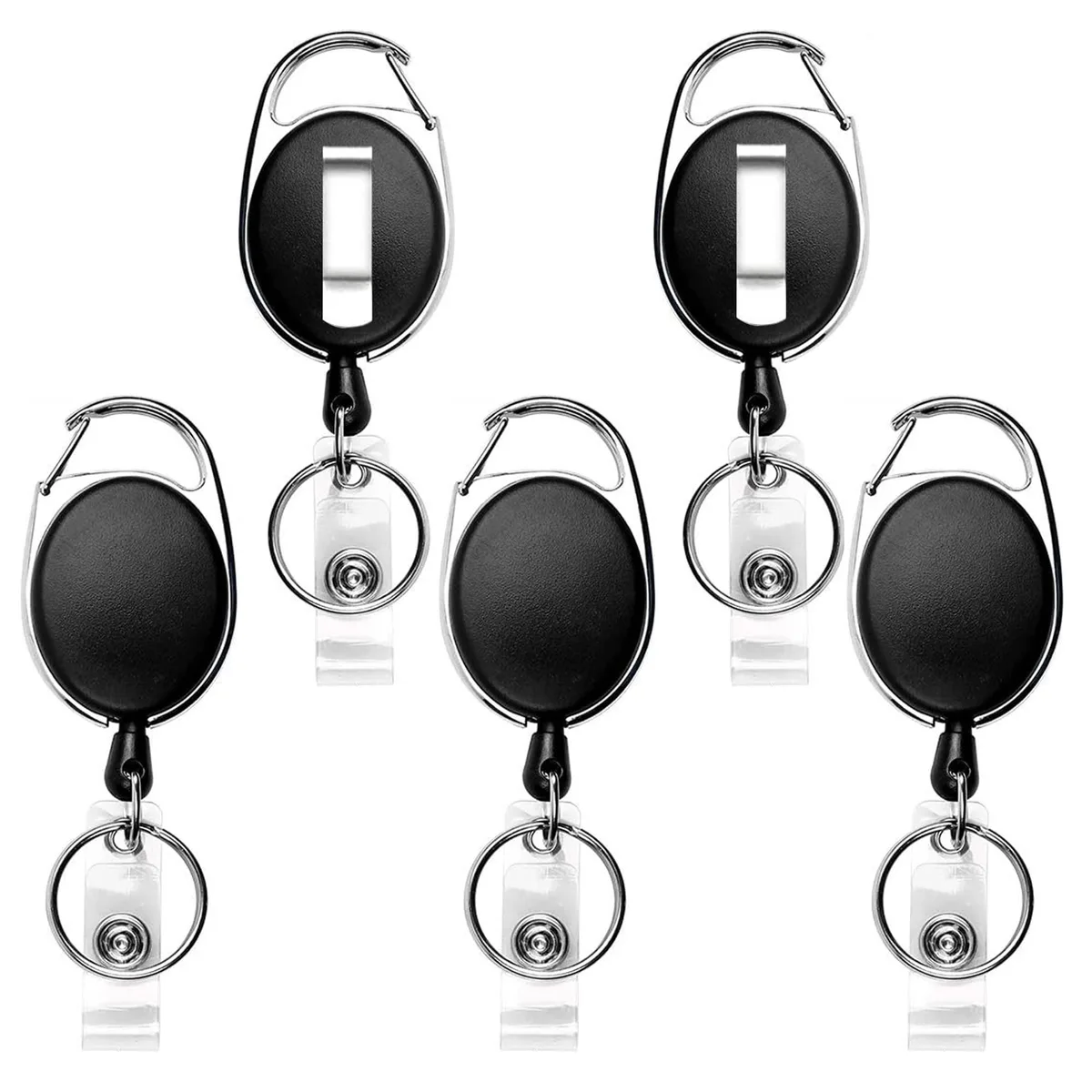  Teskyer Badge Reel-5 5 Pack Retractable Keyholder — product photo