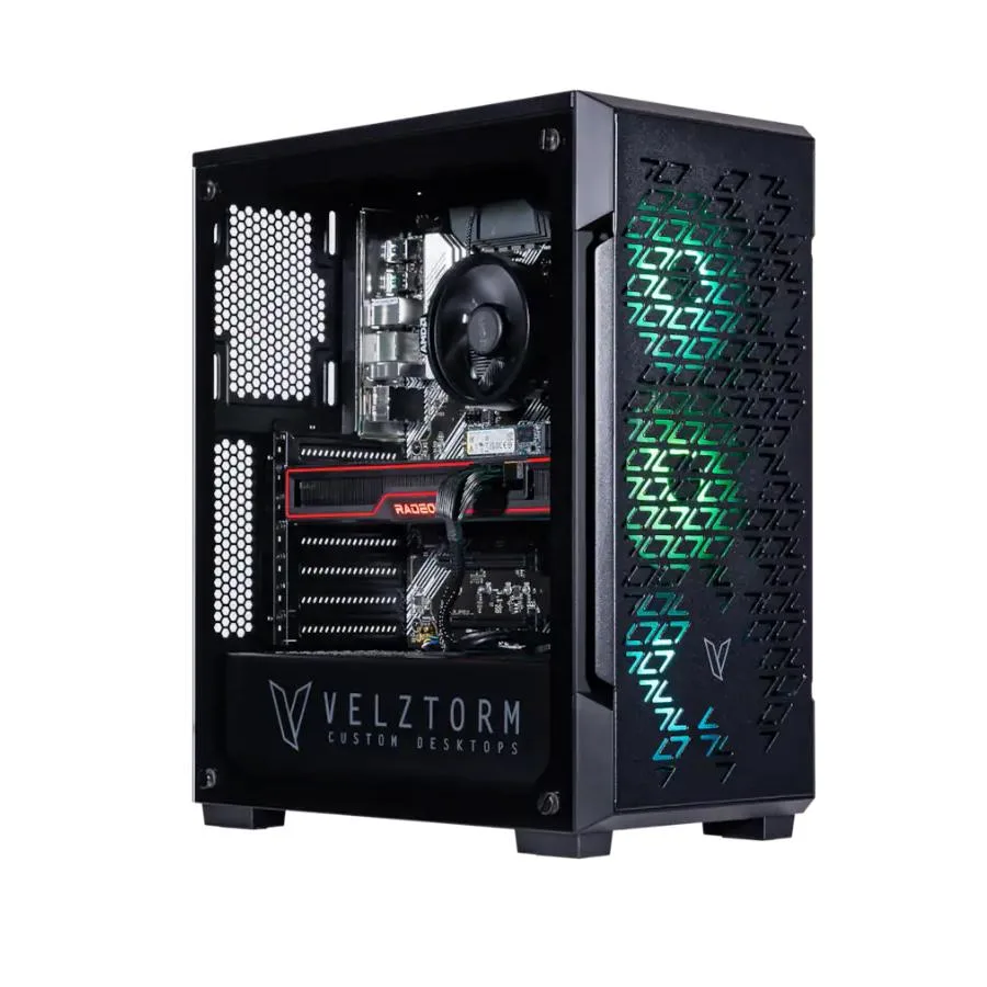 Velztorm Velztorm Fultix Gaming PC Ryzen 5 5500 Radeon RX 9070 XT 16GB DDR4 1TB NVMe 750W — product photo