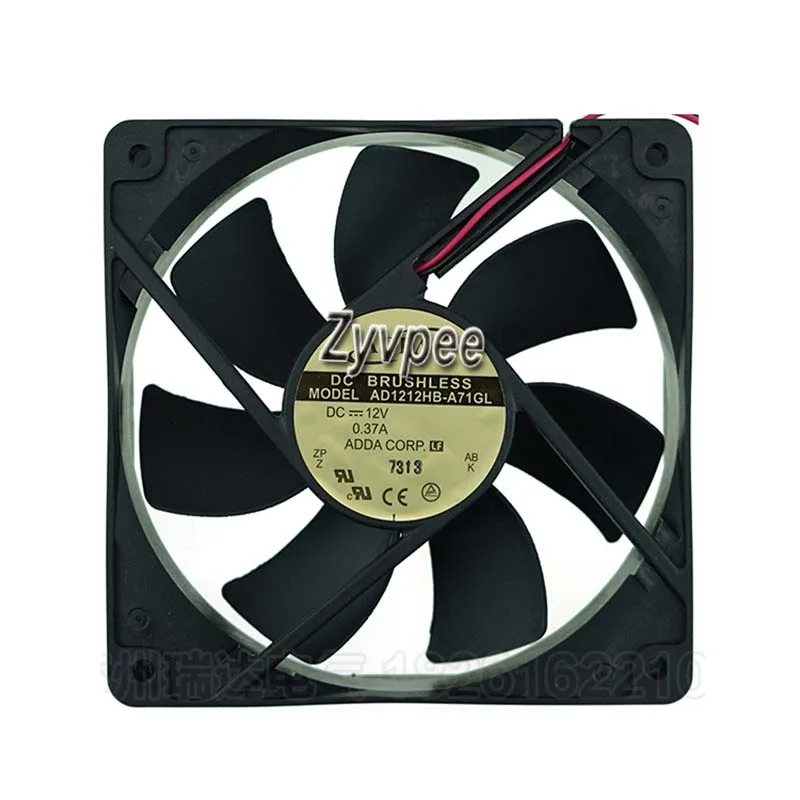 Zyvpee Zyvpee AD1212HB-A71GL 120mm 25mm 12V 0.37A 2-wire case fan — product photo