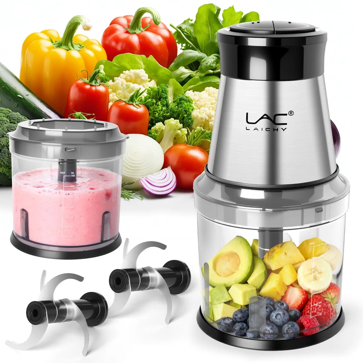  LAC LAICHY L-7819-8L 4 Cup Food Processor 300W 110V — product photo