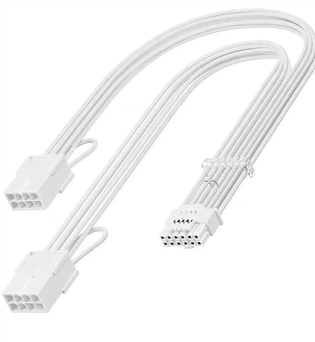 SMUGDESK SMUGDESK 13 Inch White PCIe 5.0 12VHPWR GPU Power Splitter Cord — product photo
