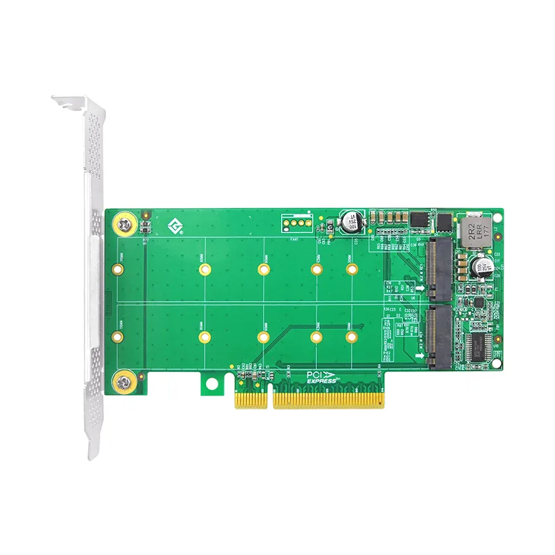 Shenzhen Lianrui Information Technology Shenzhen Lianrui Information Technology LRNV95N8 PCIe 4.0 x8 to 2 M.2 NVMe expansion card — product photo