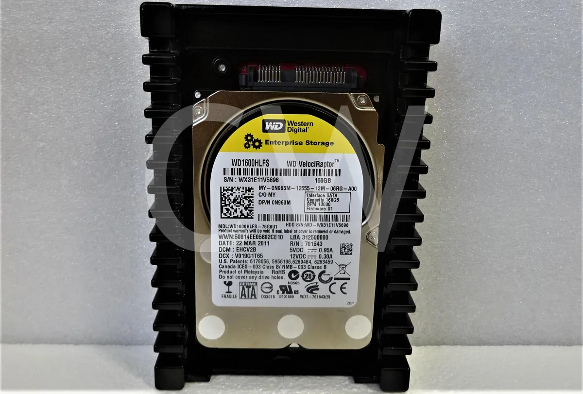 DELL DELL WD1600HLFS 160GB 10000RPM SATA internal hard drive with 3.5" ICEPACK caddy — product photo